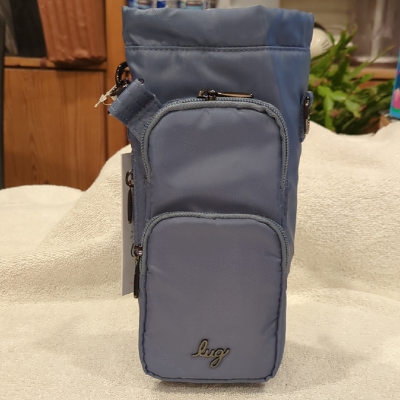 Lug Huggie SE Crossbody Insulated Bottle Holder - Blue Moon - NWT - Picture 1 of 12